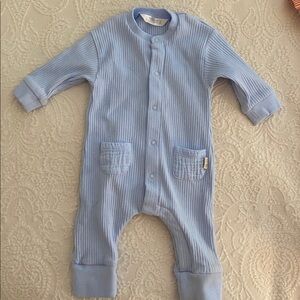Mayoral Light Blue Ribbed Baby Outfit
